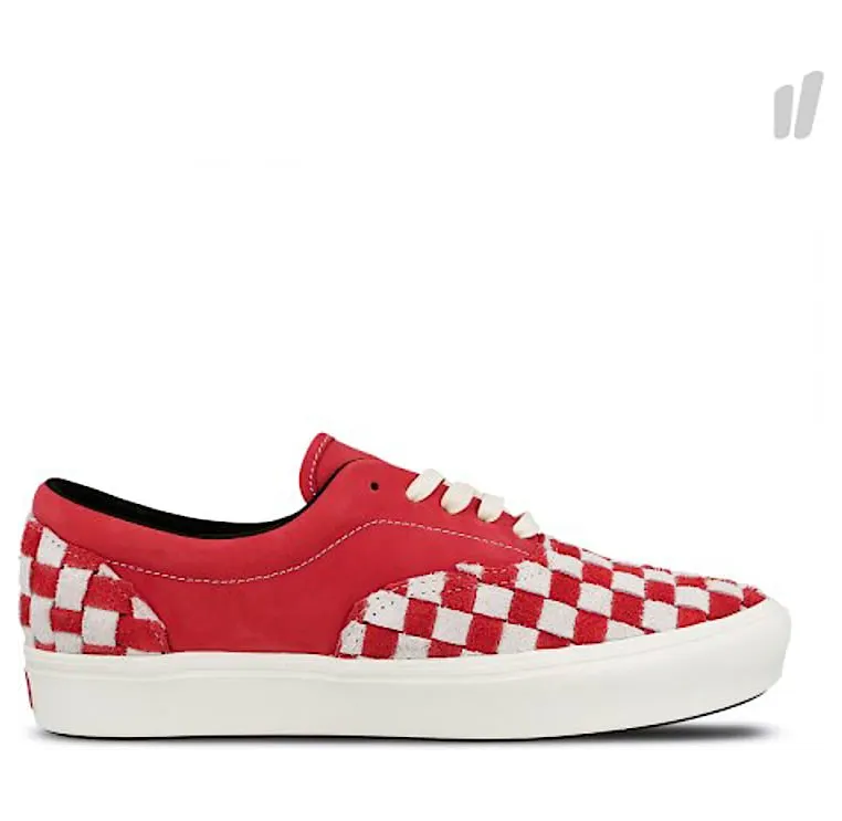 Vans Comfycush Era XL Racing Red Chenille Checkerboard (VN0A45JYVNQ)