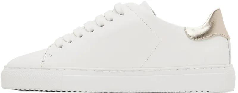 Axel Arigato White & Gold Clean 90 Contrast Sneakers (98730)