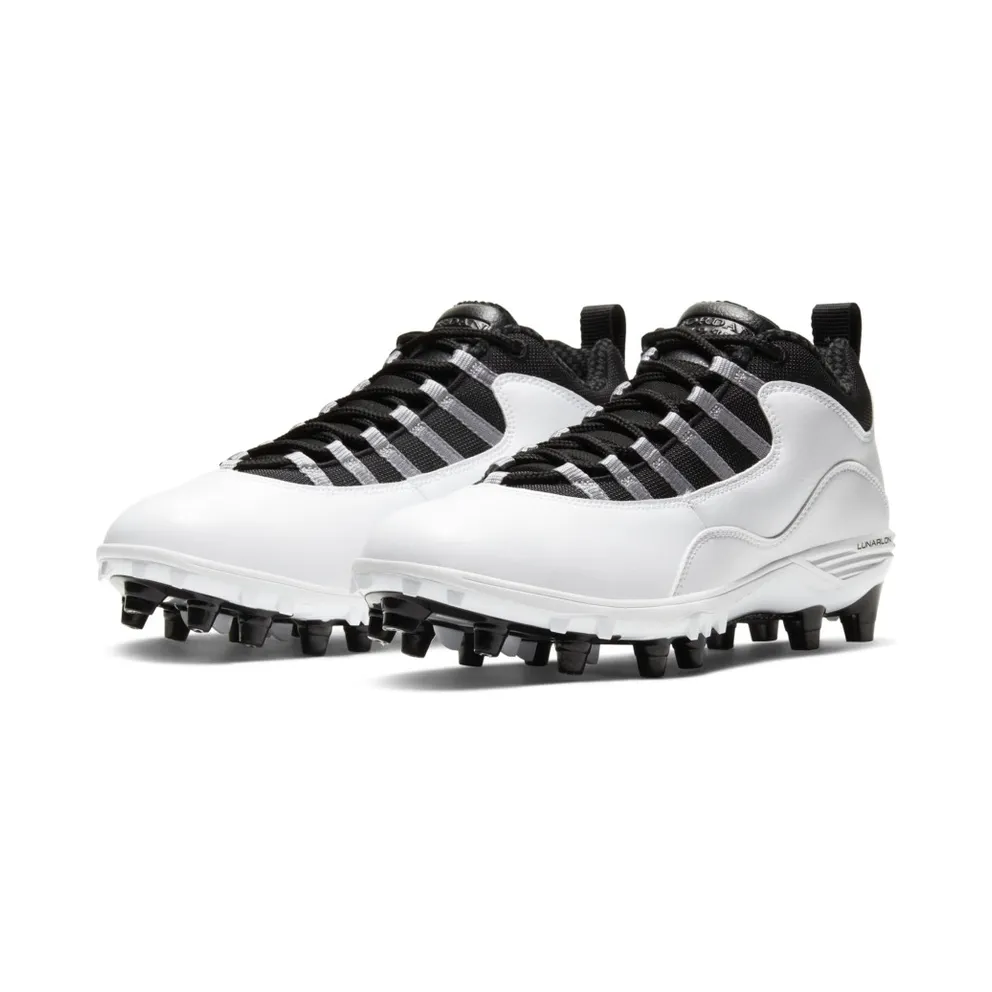 Jordan 10 TD Low Steel Grey White/Light Steel Grey-Black (CQ2072-100)