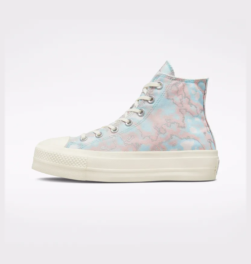 Converse Chuck Taylor All Star Lift Platform Marble Light Dew/egret/zilver