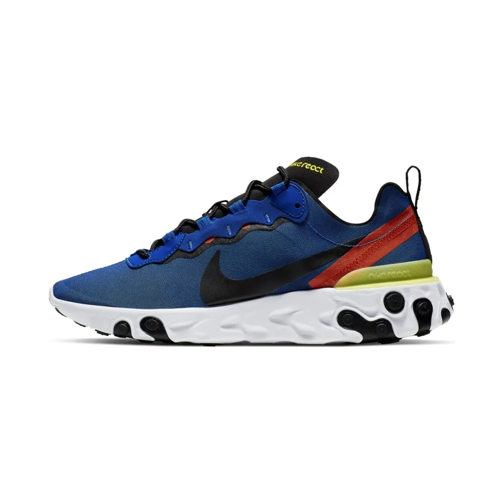 Nike React Element 55 Game Royal Dynamic Yellow Habanero Red Game Royal/Black-White-Dynamic Yellow-Habanero Red (BQ6166-403)