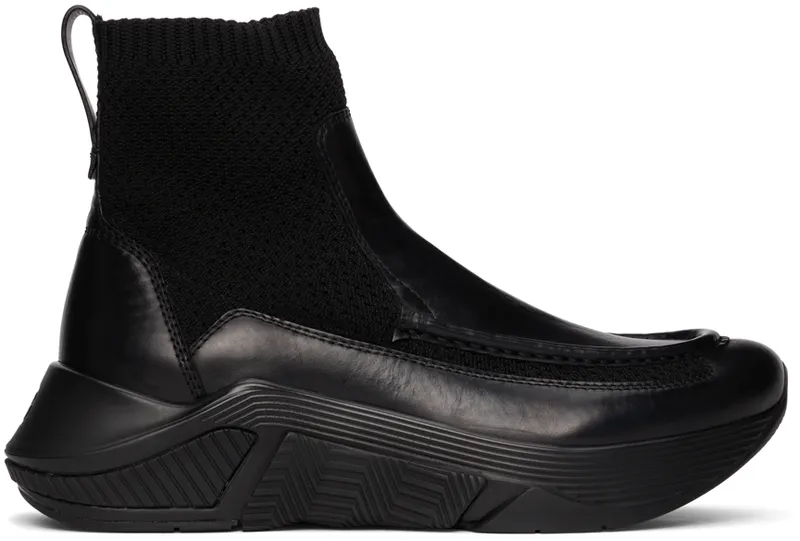 Giorgio Armani Paneled Chunky-Soled High-Top “Black” (X2Z030 XM963)