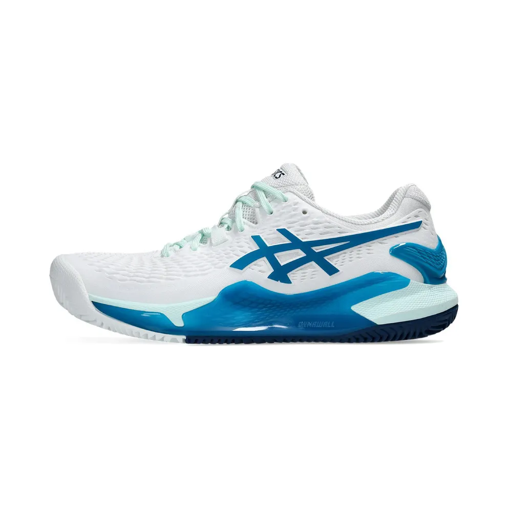 ASICS Gel-Resolution 9 Clay White Teal Blue (1042A224-102)