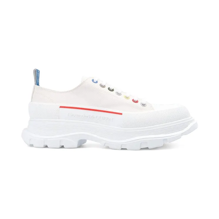 Alexander McQueen Tread Slick Low Lace Up White Multi (604257 W4MVG 9533)