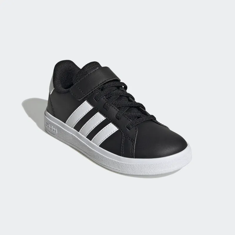 Adidas Grand Court Lifestyle Court Elastic Lace and Top Strap Core Black / Cloud White / Core Black (GW6513)