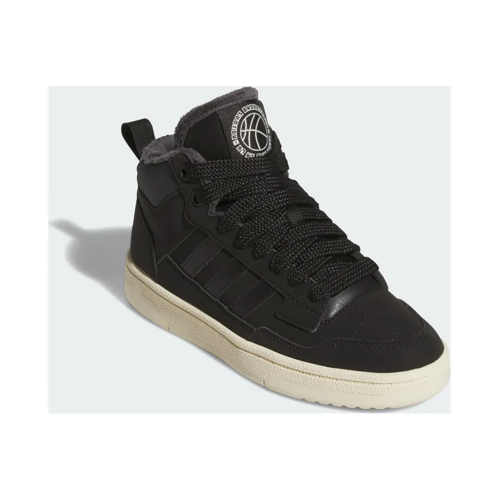 Adidas Rapid Court Mid Winterized Core Black / Carbon / Cream White (JR1027)