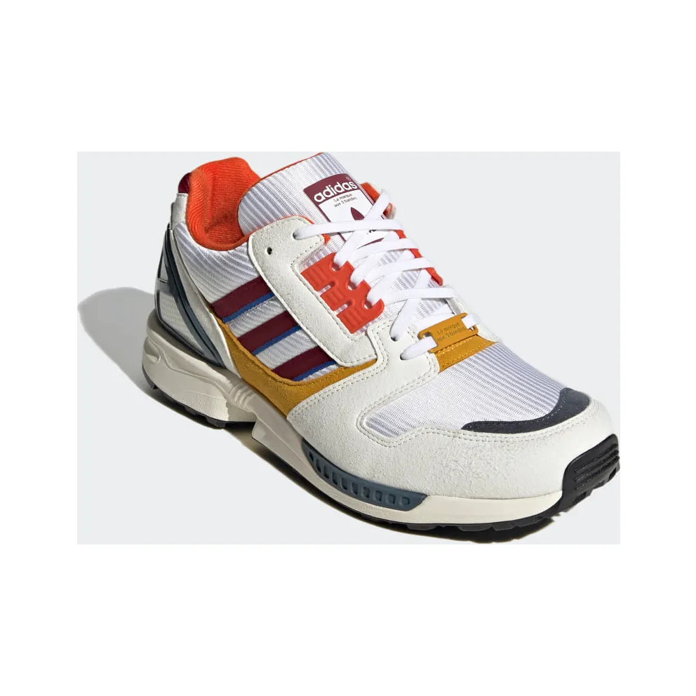 adidas ZX 8000 Cloud White / Collegiate Burgundy / Legacy Blue (FY9271)