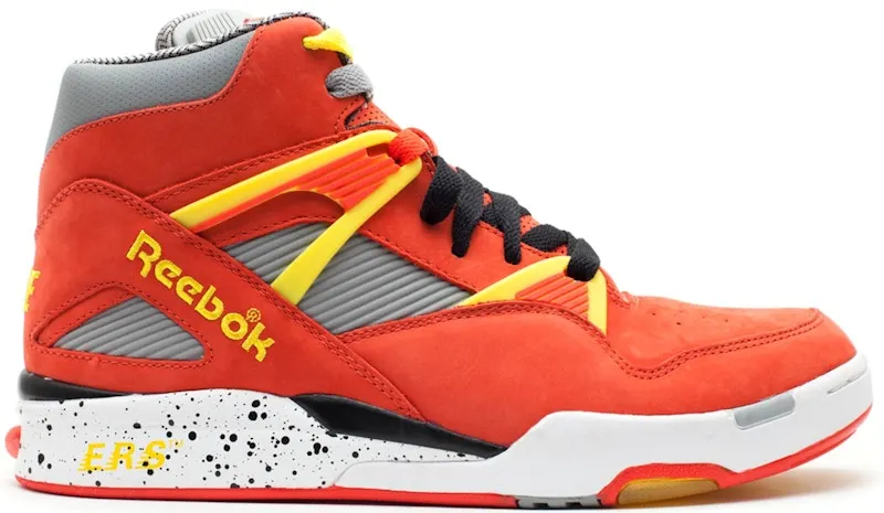 Reebok Pump Omni Zone Packer Shoes Nique Red Red/Grey-Comet (Other Brands Reebok)