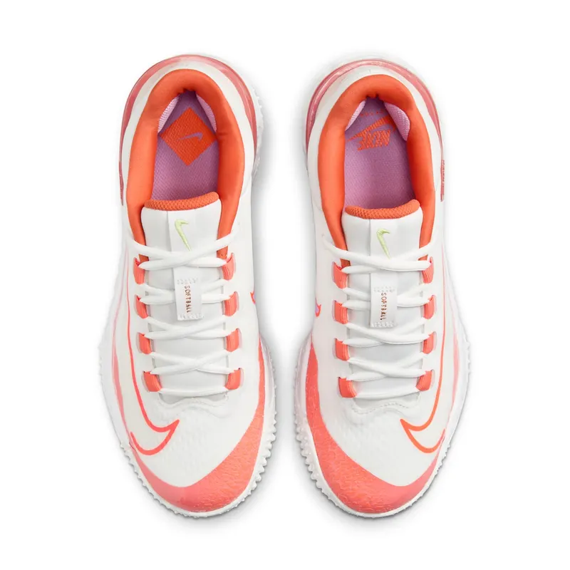 Nike Alpha Huarache Elite 4 Turf Summit White Light Wild Mango Vintage Coral Hyper Crimson (FD2746-101)