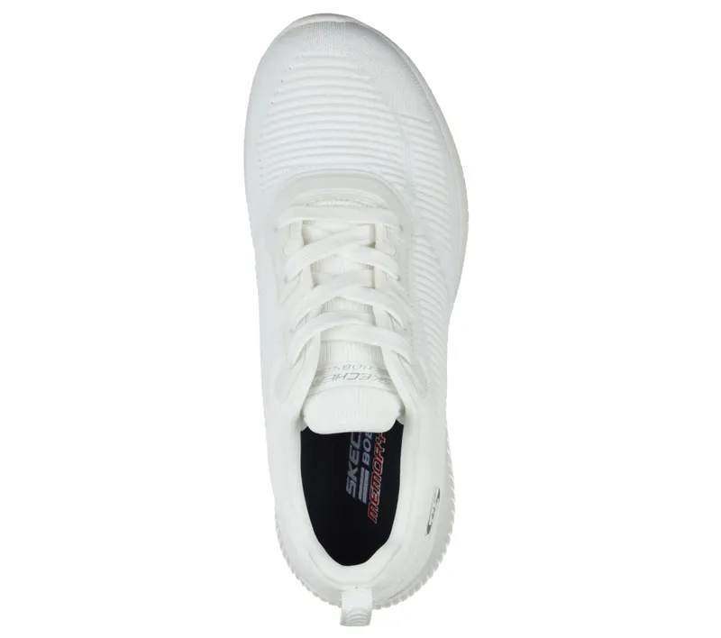 Skechers BOBS Sport Squad – Tough Talk – White – “White” (32504 WHT)