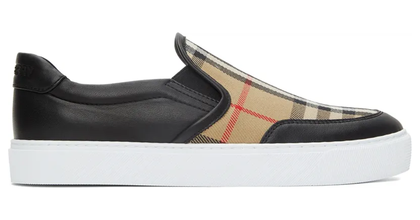 Burberry Salmond Check Slip-On Sneakers (8043213)