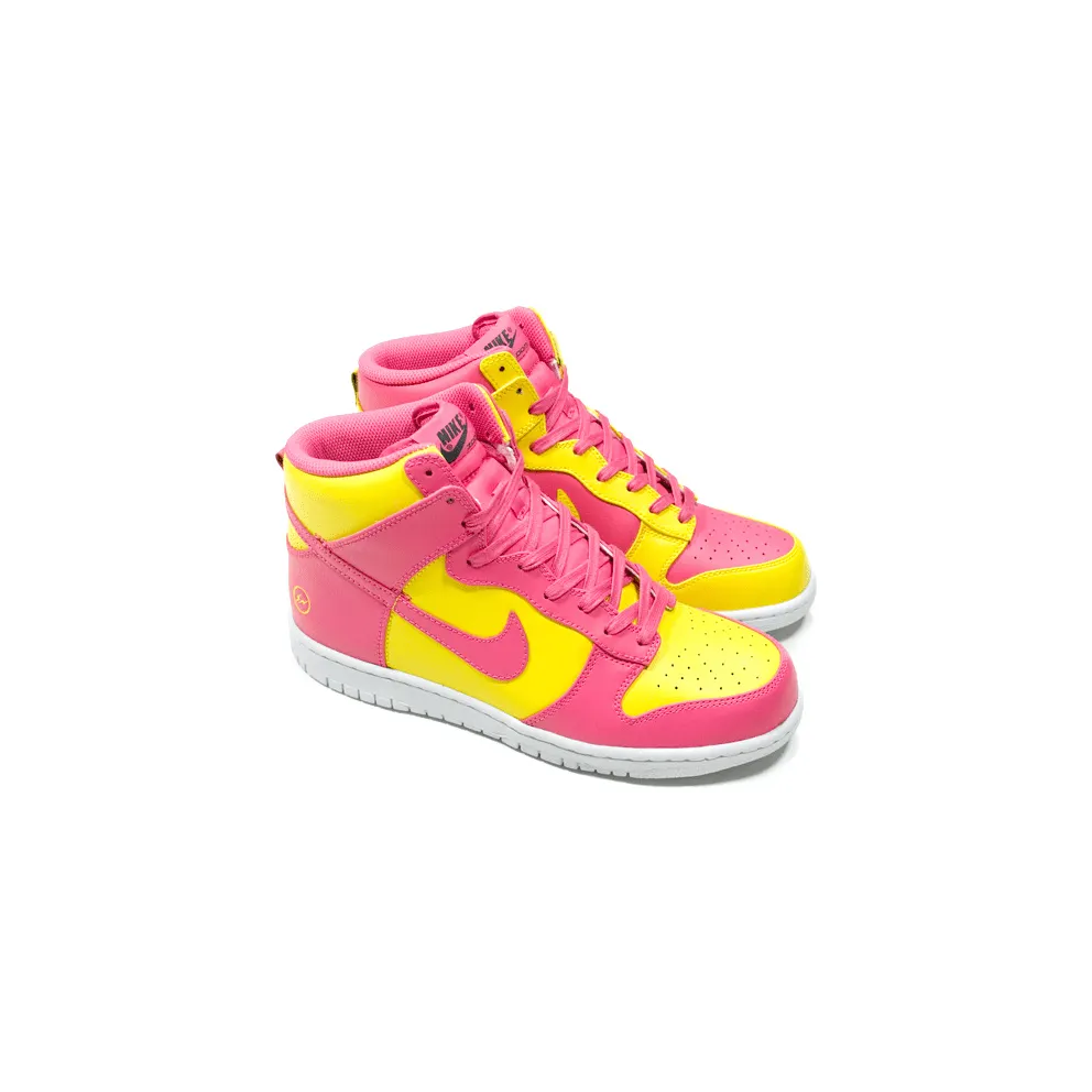 Nike Dunk High fragment Design City Pack London Vivid Pink/Tour Yellow-White (407920-604)