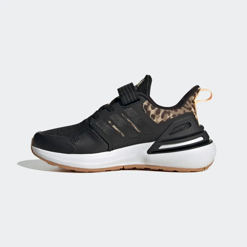 Adidas Rapidasport Bounce Sport Running Elastic Lace Top Strap Core Black / Core Black / Gold Metallic (FZ6349)