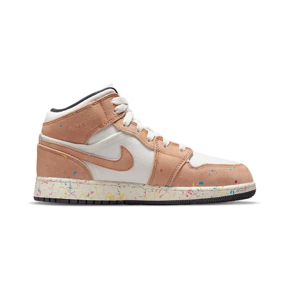 Jordan 1 Mid SE Brushstroke (GS) (DA8006-100)