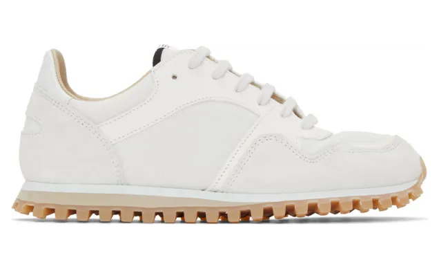 Spalwart White and Off-White Marathon Trail Low WBHS Sneakers (9703773 0007)