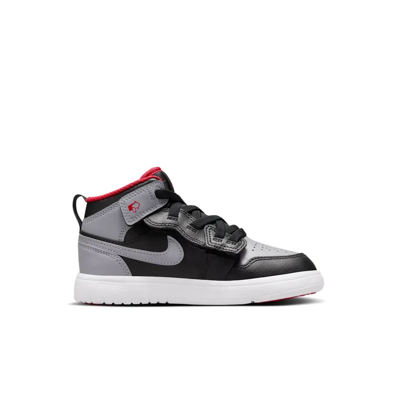 Jordan 1 Mid ALT Black Fire Red White Cement Grey (DR9745-006)