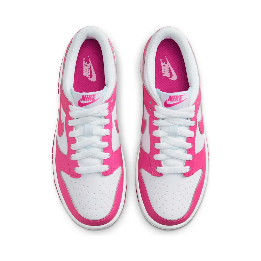 Nike Dunk Low Laser Fuchsia White (GS) (FB9109-102)