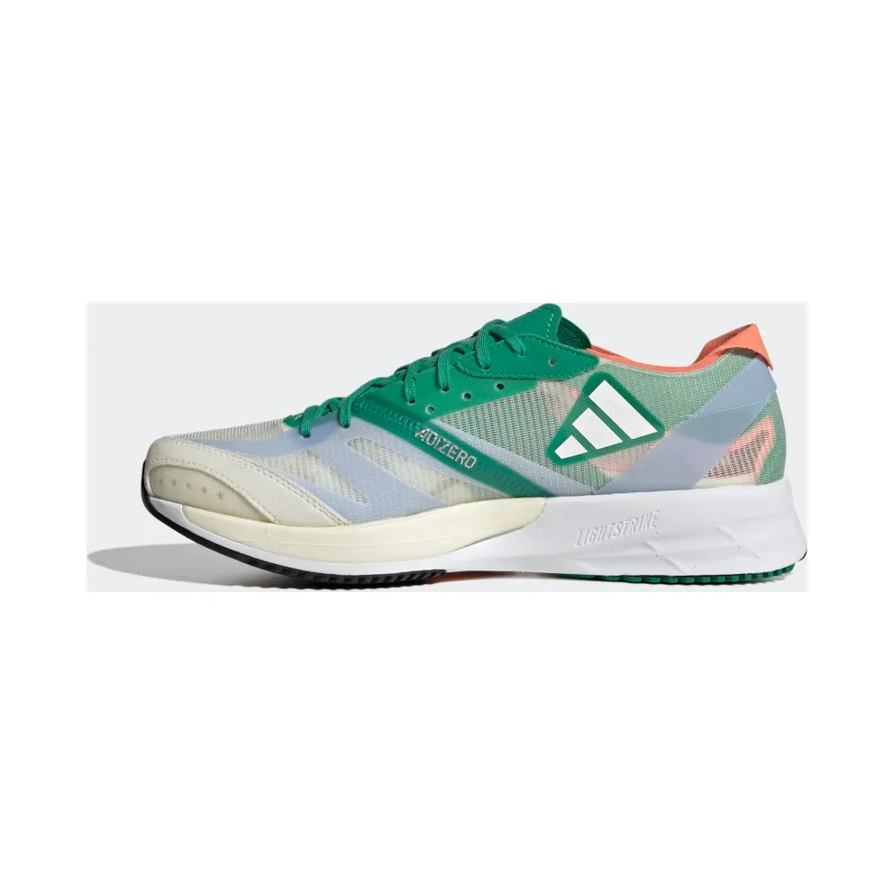 adidas Adizero Adios 7 White Tint / Silver Metallic / Court Green (HQ3699)