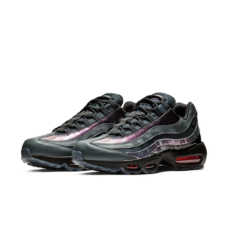 Nike Air Max 95 LV8 Black Black/Ember Glow-Dark Grey (AO2450-001)