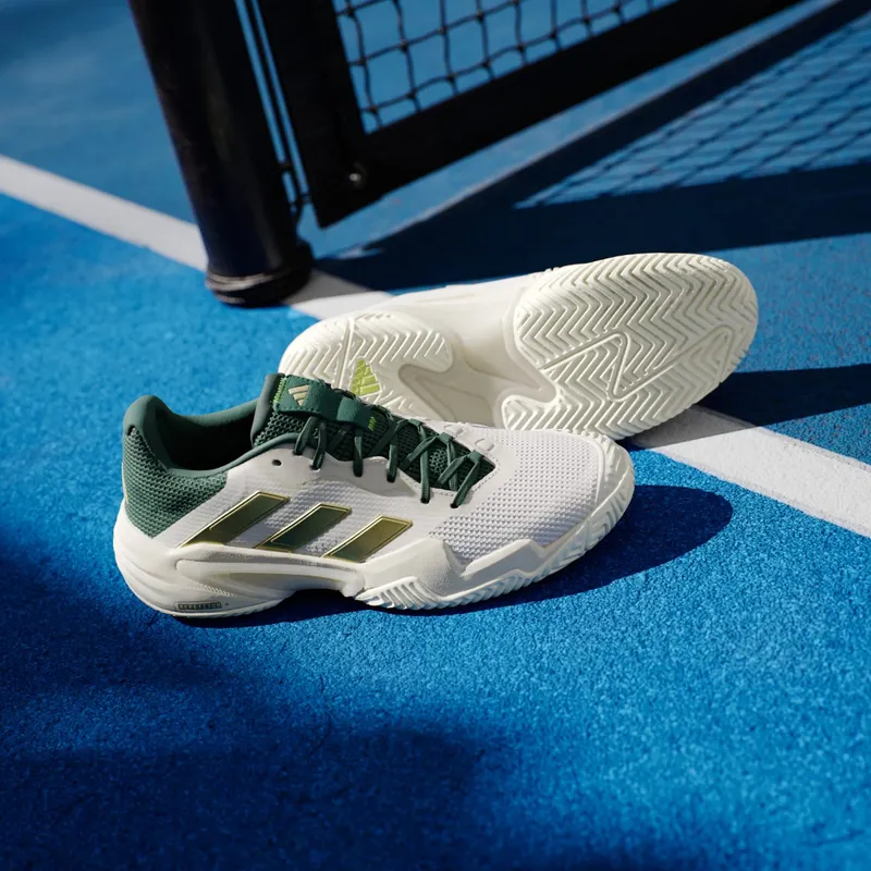 Adidas Barricade 13 Tennis Core White / Gold Metallic / Collegiate Green (IH5140)