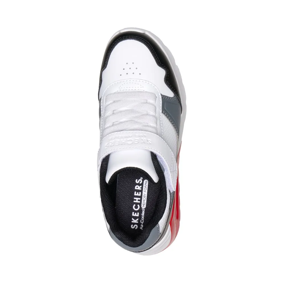 Skechers UNO Lite 2.0 – Pillar Duo Sneaker Wht/Black/Red