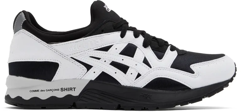 Comme des Garçons Shirt Black & White Asics Edition Gel-Lyte V Sneakers (FI-k102-1)