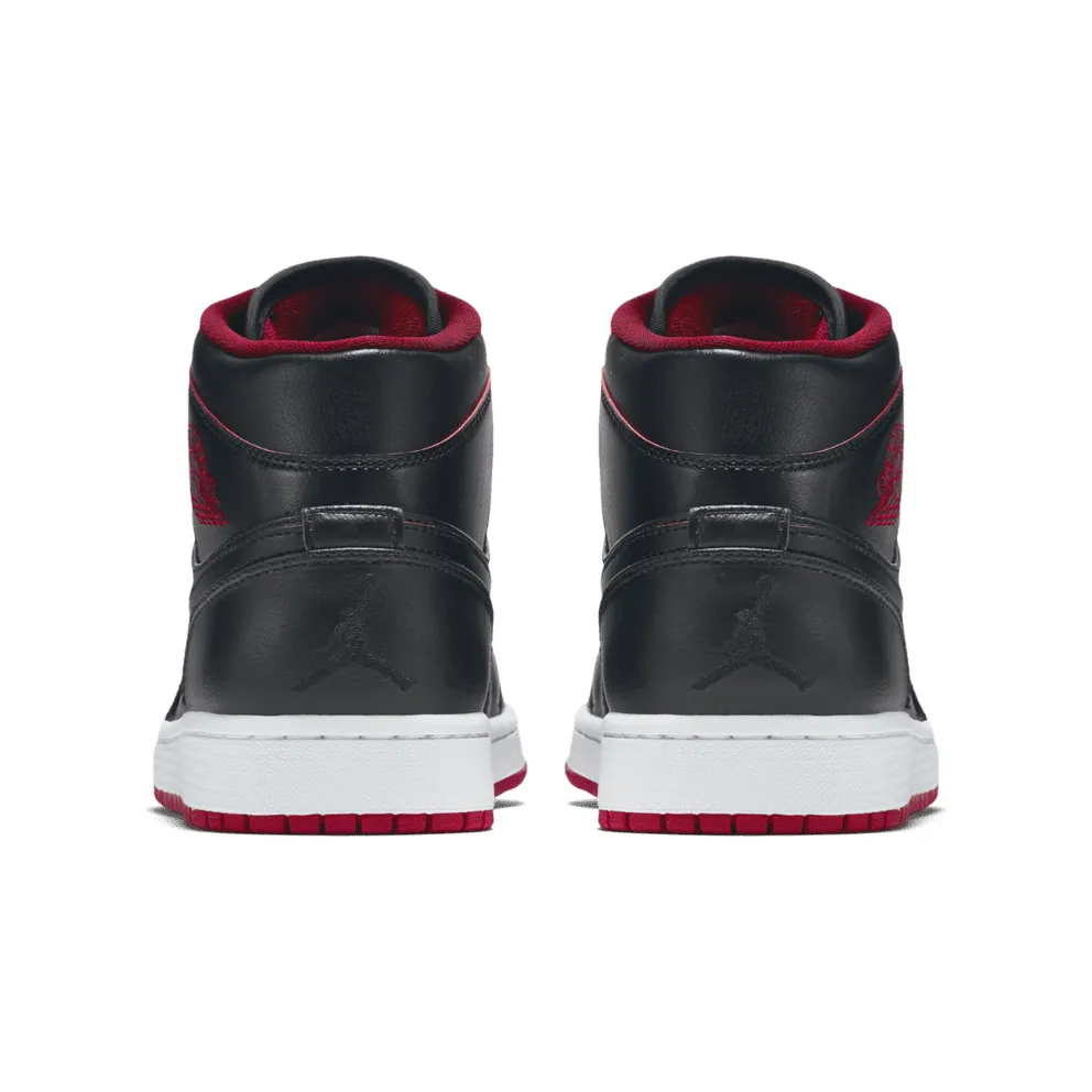 Air Jordan Nike AJ I 1 Retro Mid Black Red White (554724-028)