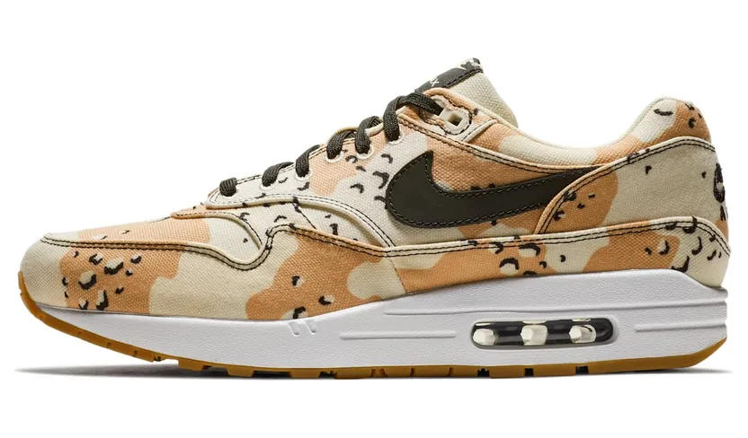 Nike Air Max 1 Desert Camo “Beach / Praline / Light Cream / Black” (875844-204)