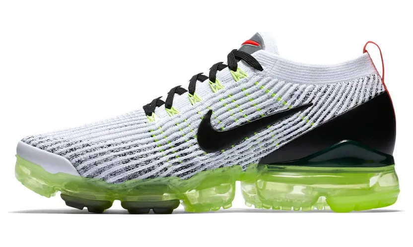 Nike Air VaporMax Flyknit 3 White Black Volt (AJ6900-100)