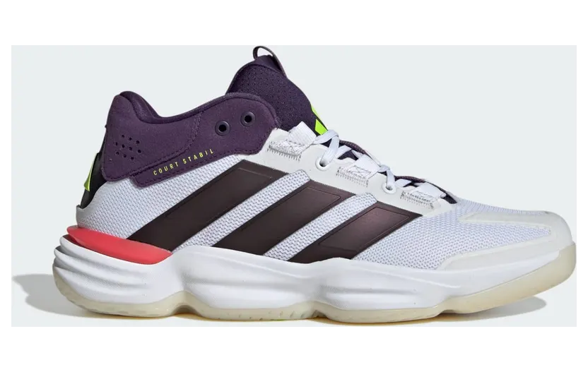 Adidas Court Stabil Indoor Cloud White / Aurora Met. / Aurora Plum (JH5163)