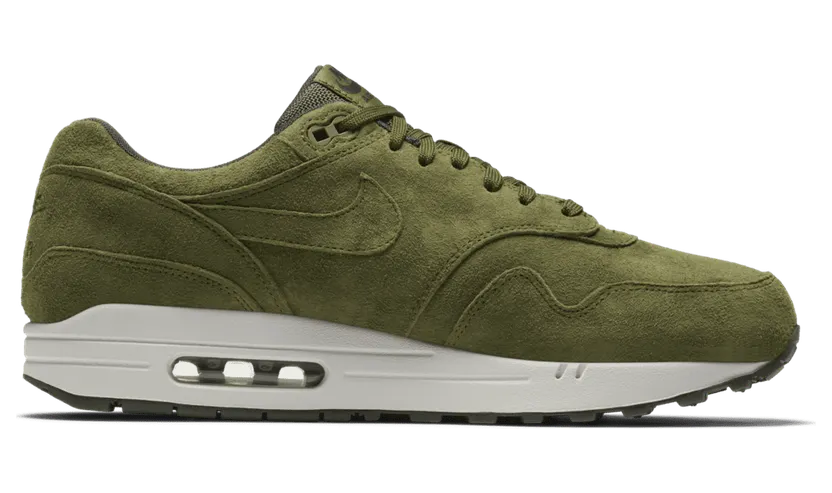 Nike Air Max 1 Olive Canvas Suede