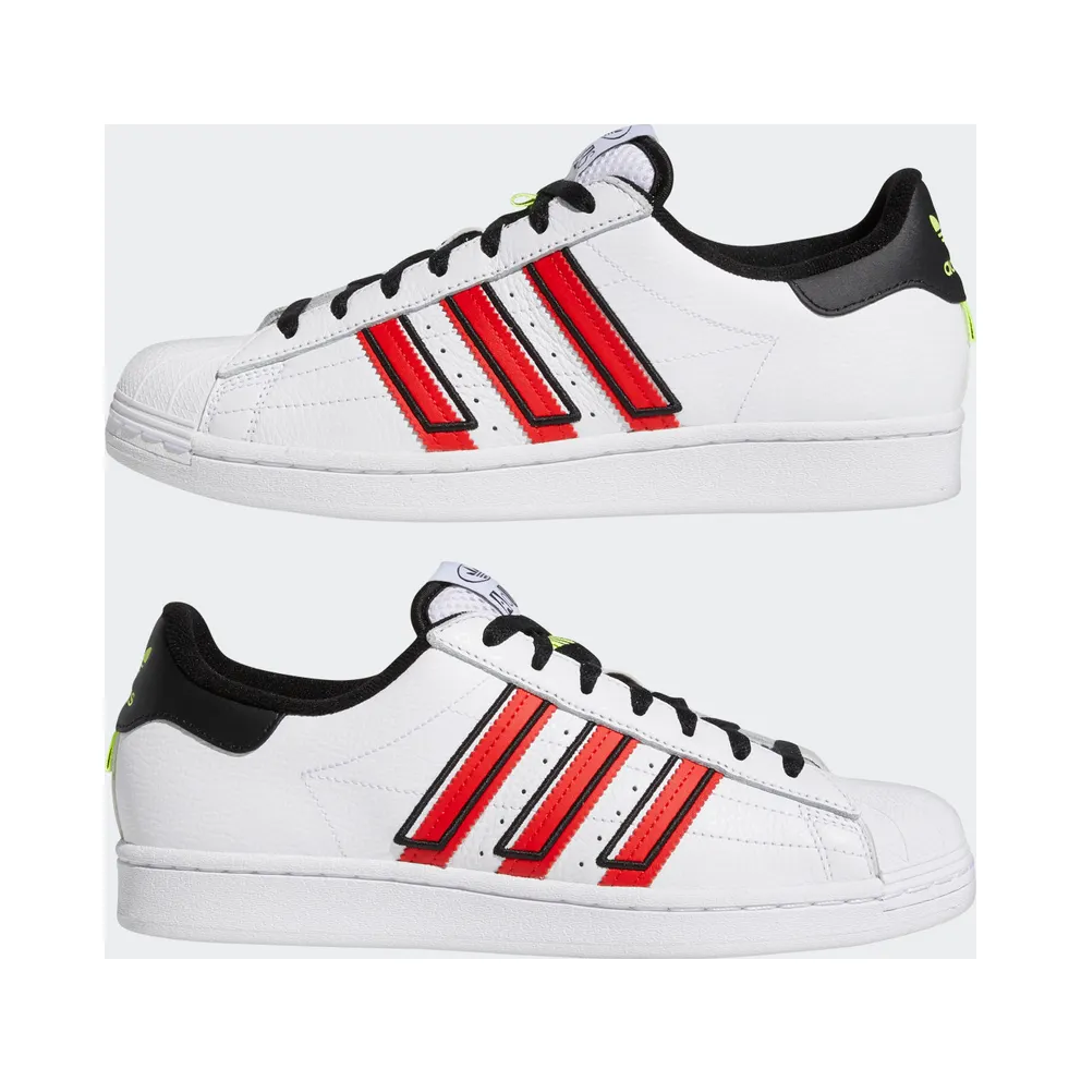 Adidas Superstar Cloud White / Vivid Red / Solar Yellow (GX6026)