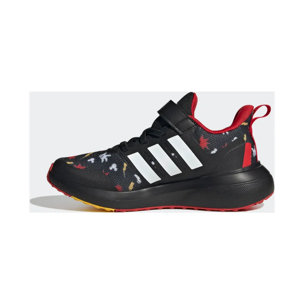 Adidas adidas x Disney FortaRun 2.0 Mickey Cloudfoam Sport Running Elastic Lace Top Strap Core Black / Bold Gold / Better Scarlet (HP8997)
