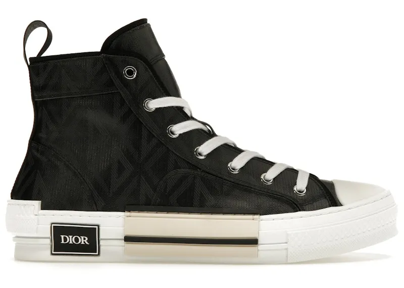 Dior B23 High Top Black CD Diamond (3SH118ZPP_H900)