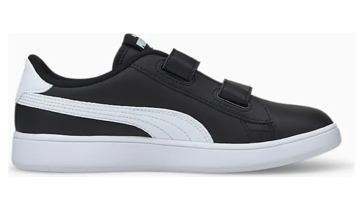 Puma Smash v2 Leather sportscchoenen Wit/Zwart (365173-03)