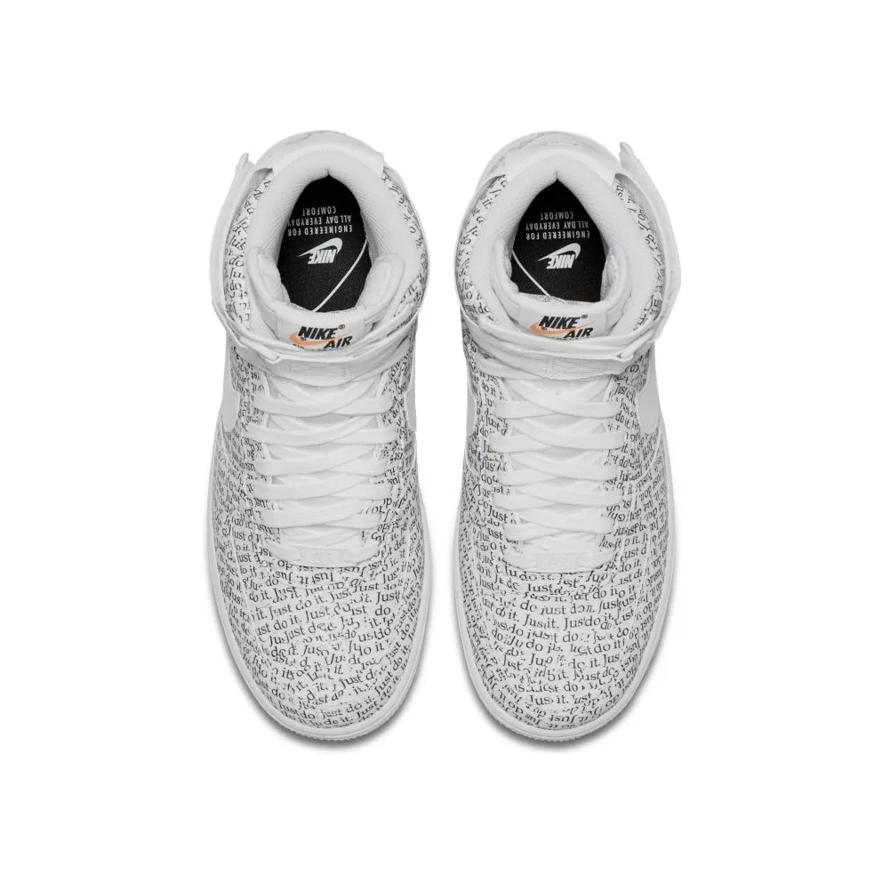 Nike Air Force 1 High Just Do It Pack White (W) White/White-White-Black-Total Orange (AO5138-100)