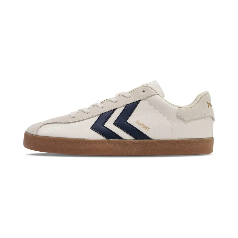 Hummel Diamant Lx-E RS sneakers met chevron-streep en vlakken – Beige (226230)