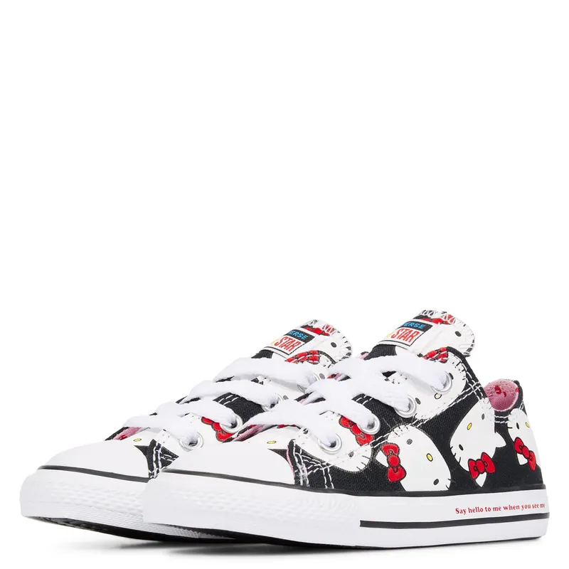 Converse Chuck Taylor All-Star Ox Hello Kitty Black (TD) Black/Prism Pink-White (762949C)