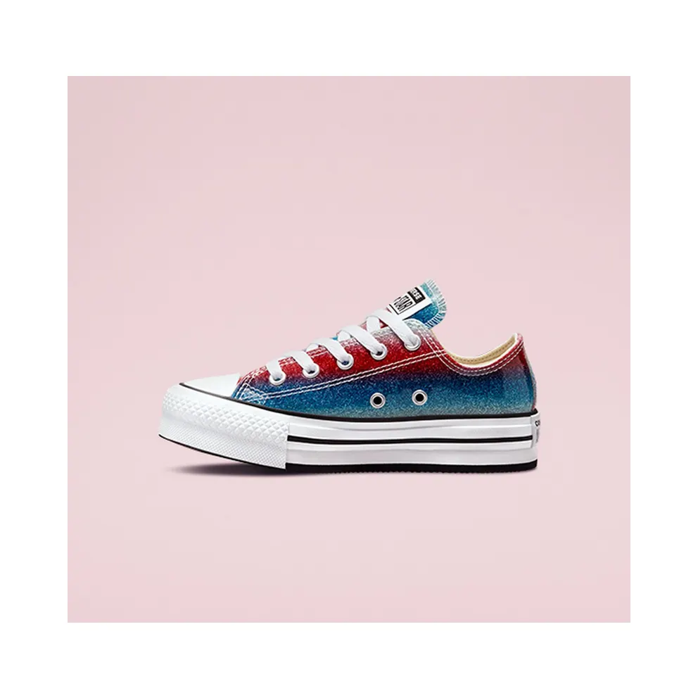 Converse Chuck Taylor All Star EVA Lift Platform Glitter Drip Baltic Blue/White/soft Red (A00445C)