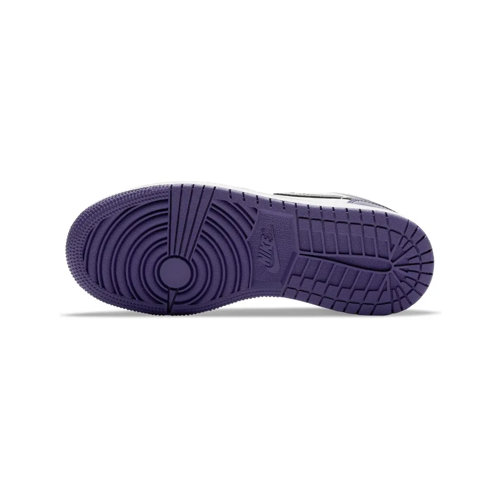Jordan 1 Low Court Purple White (GS) Court Purple/Black-White (553560-500)
