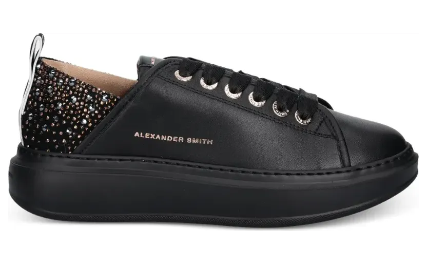 Alexander Smith Verzierte Wembley Sneakers – Schwarz (ASBCWYW0506TBK)
