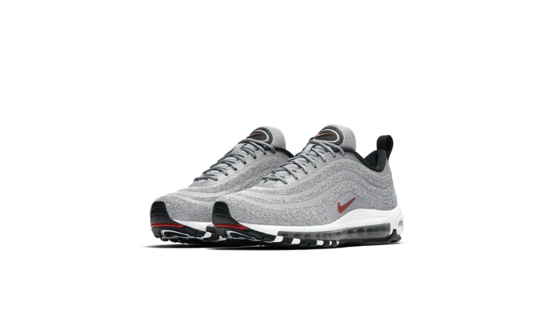 Nike Air Max 97 LX Swarovski Silver Bullet (W) Metallic Silver/Varsity Red-White-Black (927508-002)