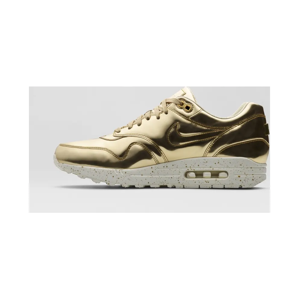 Nike Air Max 1 Liquid Gold Metallic Gold/Metallic Gold-Sail (635786-770)