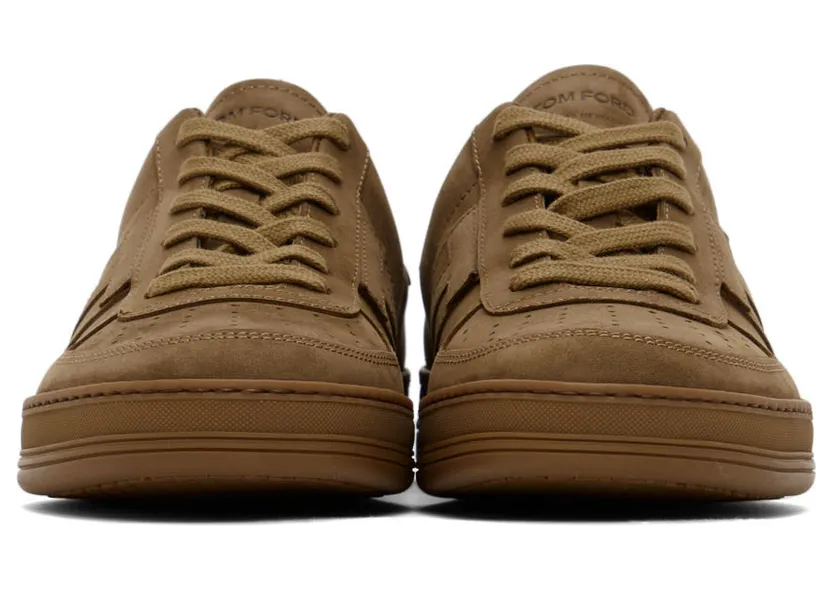 TOM FORD Khaki Suede Radcliffe Sneakers (J1232A-LCL215) (2)