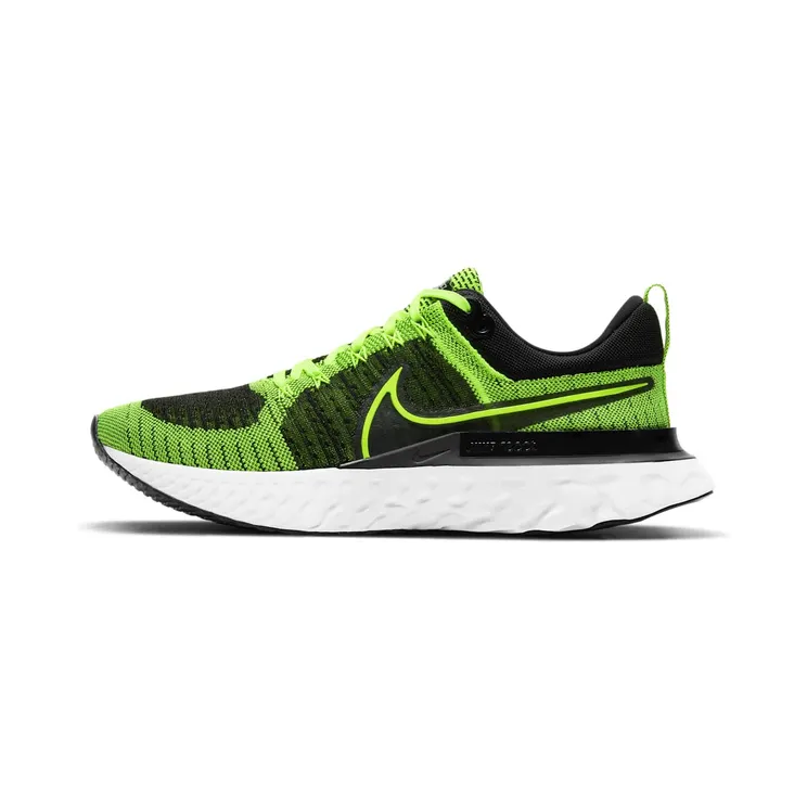 Nike React Infinity Run FK 2 Black White Green “Volt / Black / Sequoia / White” (CT2357-700)