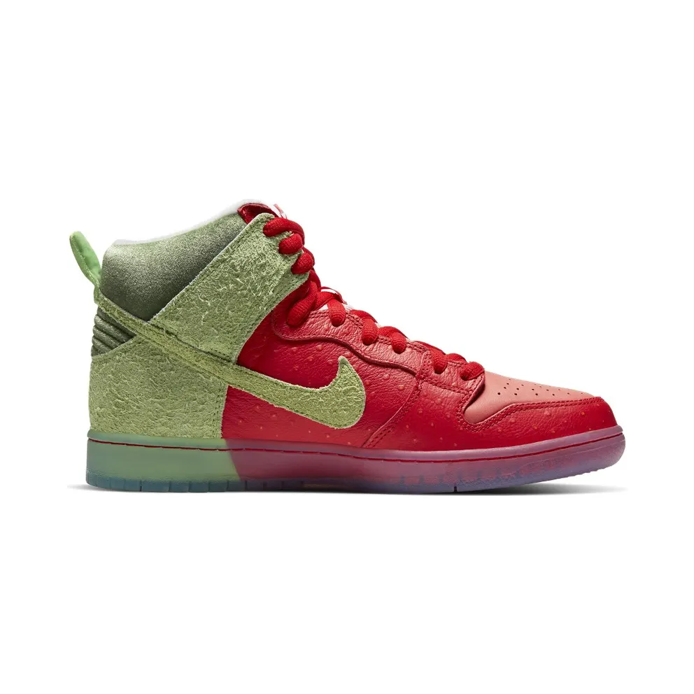 Nike SB Dunk High Strawberry Cough University Red/Spinach Green-Magic Ember (CW7093-600)