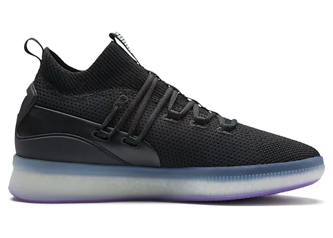 Puma Clyde Court Disrupt Black Electric Purple