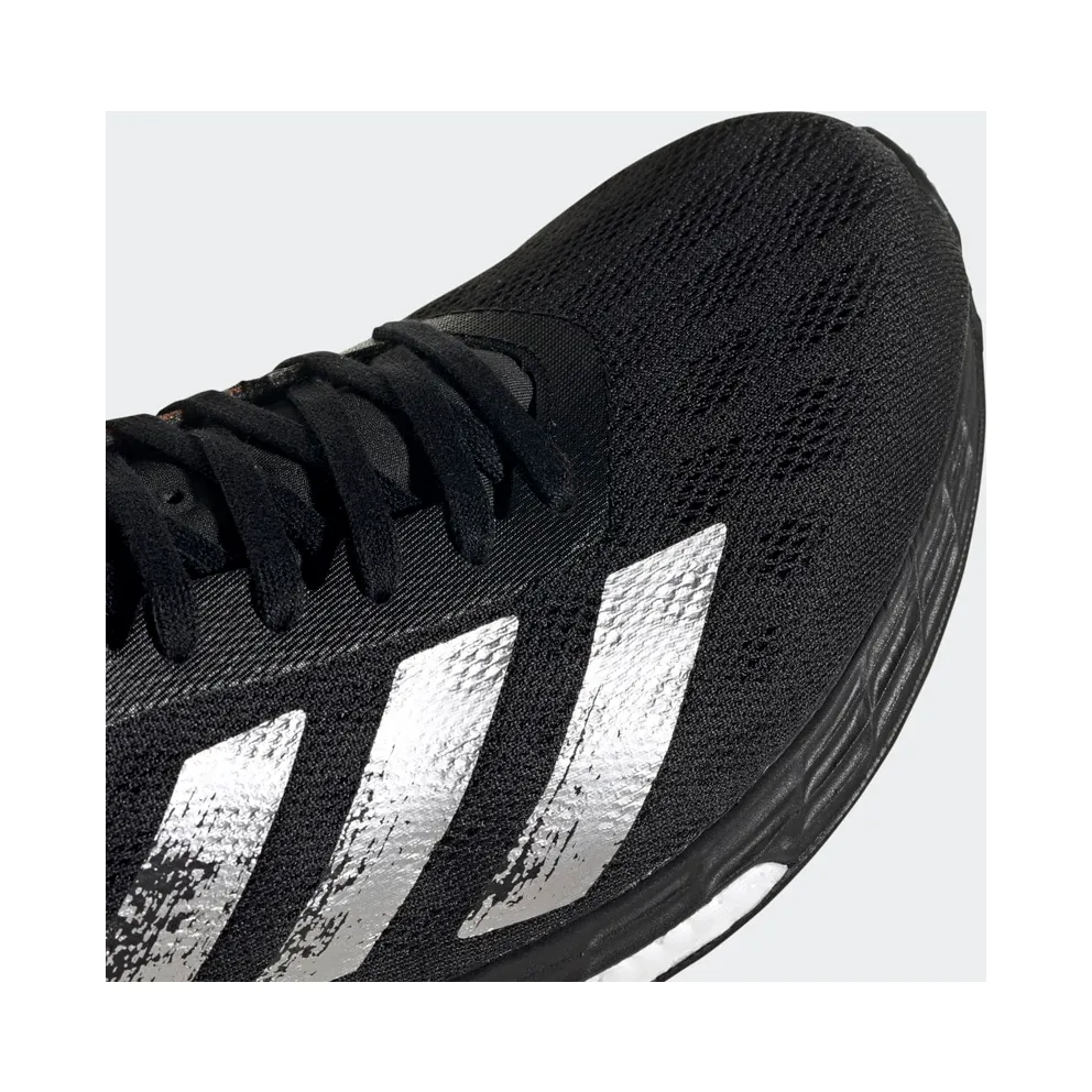 adidas Adizero Boston 9 Core Black / Silver Metallic / Signal Orange (EG4673)