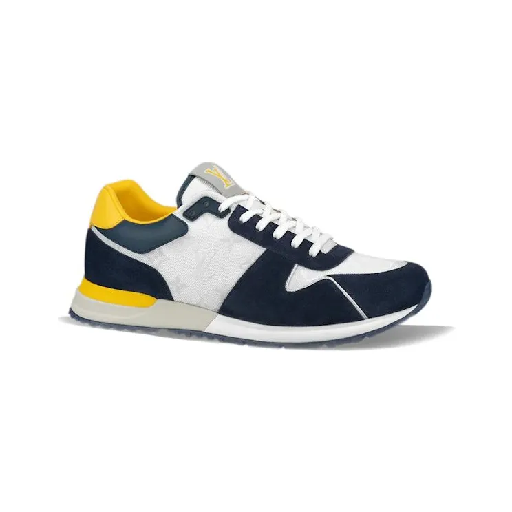 Louis Vuitton Run Away Trainers Blue Yellow White (1ABMF9)