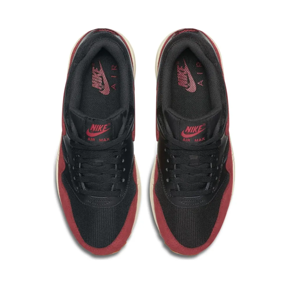 Nike Air Max 1 Black Red Sail (W) (599820-018)